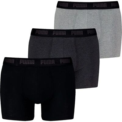 Puma Boxers Everyday 3 Unità Black / Grey L Puma Boxers Everyday 3 Unità Black / Grey L