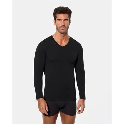Abanderado Maglietta Intima Tenica A Maniche Lunghe Black 2XL Abanderado Maglietta Intima Tenica A Maniche Lunghe Black 2XL