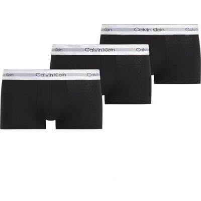 Calvin Klein Boxers 000nb3956a Low Rise 3 Unità Black / Black / Black S Calvin Klein Boxers 000nb3956a Low Rise 3 Unità Black / Black / Black S