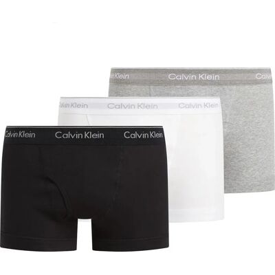 Calvin Klein Boxers 000nb002a 3 Unità Black / Grey Heather / White L Calvin Klein Boxers 000nb002a 3 Unità Black / Grey Heather / White L