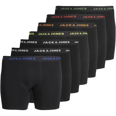 Jack & Jones Boxers Basic Trunk Plus Size 7 Unità Black 6XL Jack & Jones Boxers Basic Trunk Plus Size 7 Unità Black 6XL