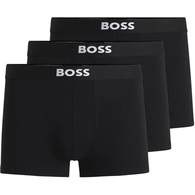 Boss Boxers One 10272529 Trunk 3 Unità Black L Boss Boxers One 10272529 Trunk 3 Unità Black L