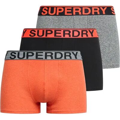 Superdry Boxers M311050b Trunk 3 Unità Karst Mega Blck/Blck/Ornge Mrl S Superdry Boxers M311050b Trunk 3 Unità Karst Mega Blck/Blck/Ornge Mrl S