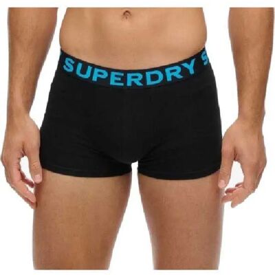 Superdry Boxers M311061a Trunk 2 Unità Black/Eclipse Navy S Superdry Boxers M311061a Trunk 2 Unità Black/Eclipse Navy S