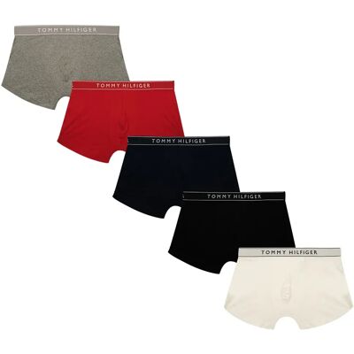 Tommy Hilfiger Boxers Um0um03679 Trunk 5 Unità White / Mid Red / Desert Sky / Black S Tommy Hilfiger Boxers Um0um03679 Trunk 5 Unità White / Mid Red / Desert Sky / Black S