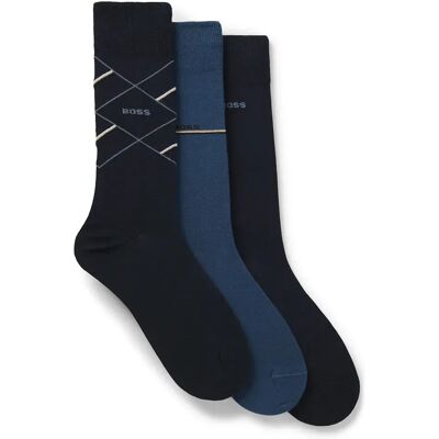 Boss Calzini Icon 10273957 3 Paia Dark Blue EU 40-46 Boss Calzini Icon 10273957 3 Paia Dark Blue EU 40-46