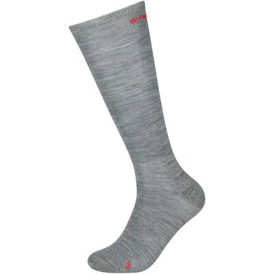 Super.natural Calzini Wool Guardians Long 2 Paia Cashmere Grey Melange / High Risk Red EU 45-48 Super.natural Calzini Wool Guardians Long 2 Paia Cashmere Grey Melange / High Risk Red EU 45-48