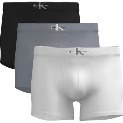 Calvin Klein Boxers Lv00nb72 Trunk 3 Unità Black / Misty Grey / White S Calvin Klein Boxers Lv00nb72 Trunk 3 Unità Black / Misty Grey / White S