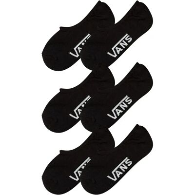 Vans Calzini Invisibili Classic 3 Unità Black / Black EU 34 1/2-38 Vans Calzini Invisibili Classic 3 Unità Black / Black EU 34 1/2-38