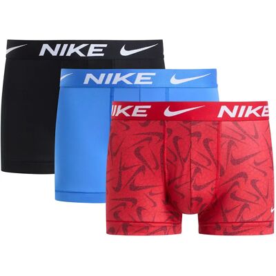 Nike Boxers 0000ke1156 Trunk 3 Unità Uni Rd Pbbl Swsh Print / Blu Crtl / Black M Nike Boxers 0000ke1156 Trunk 3 Unità Uni Rd Pbbl Swsh Print / Blu Crtl / Black M