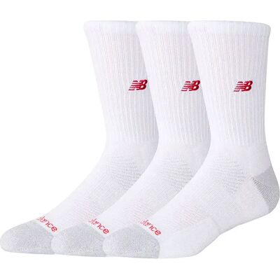 New Balance Calzini Crew Active Premium 3 Paia White EU 47-50 New Balance Calzini Crew Active Premium 3 Paia White EU 47-50