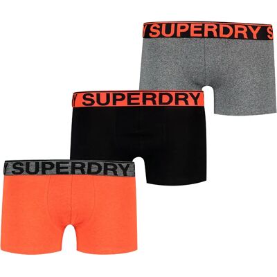 Superdry Boxers M311075a Trunk 3 Unità Black / Orange / Grey 2XL Superdry Boxers M311075a Trunk 3 Unità Black / Orange / Grey 2XL