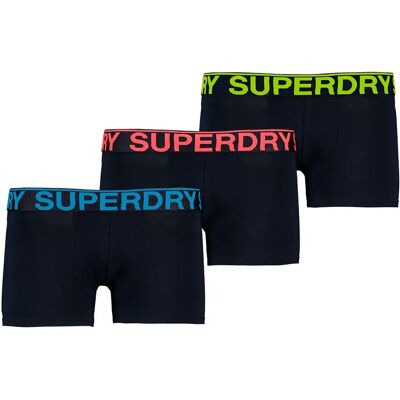 Superdry Boxers M311075a Trunk 3 Unità Eclipse Navy / Neon S Superdry Boxers M311075a Trunk 3 Unità Eclipse Navy / Neon S