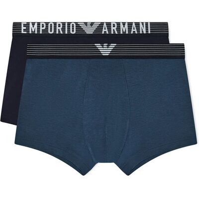 Emporio Armani Boxers Em00101_af18893 Trunk 2 Unità Armani Blue / Orion M Emporio Armani Boxers Em00101_af18893 Trunk 2 Unità Armani Blue / Orion M