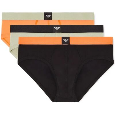 Emporio Armani Slip Em00215_af20673 3 Unità Black / Sage / Camellia M Emporio Armani Slip Em00215_af20673 3 Unità Black / Sage / Camellia M