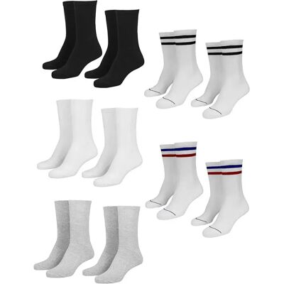 Urban Classics Calzini Sporty 10 Paia Black / White / Grey / White / Navy / Red / White / Black EU 35-38 Urban Classics Calzini Sporty 10 Paia Black / White / Grey / White / Navy / Red / White / Black EU 35-38