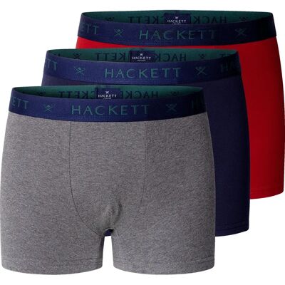 Hackett Boxers Hmu100036 Trunk 3 Unità Dark Grey Marl L Hackett Boxers Hmu100036 Trunk 3 Unità Dark Grey Marl L
