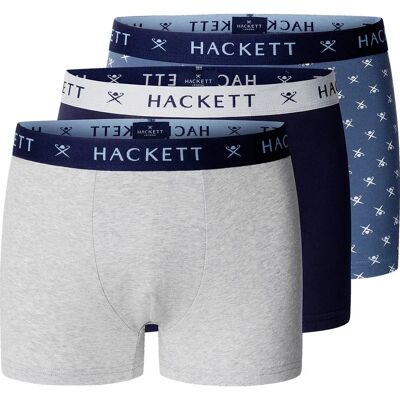 Hackett Boxers Hmu100038 Trunk 3 Unità Airforce Blue L Hackett Boxers Hmu100038 Trunk 3 Unità Airforce Blue L