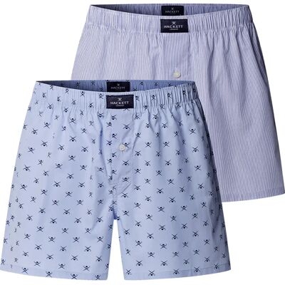 Hackett Boxers Hmu10001 2 Unità Summer Blue L Hackett Boxers Hmu10001 2 Unità Summer Blue L