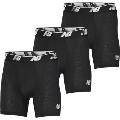 New Balance Boxers Mesh 5´´ 3 Unità Black XL New Balance Boxers Mesh 5´´ 3 Unità Black XL