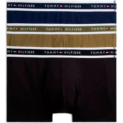 Tommy Hilfiger Boxers Um0um03981 Trunk 3 Unità Utility Olive / Black / Carbon Navy S Tommy Hilfiger Boxers Um0um03981 Trunk 3 Unità Utility Olive / Black / Carbon Navy S