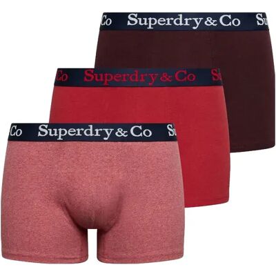 Superdry Boxers M311081a Trunk 3 Unità Port Marl / Red Marl / Red Grit 2XL Superdry Boxers M311081a Trunk 3 Unità Port Marl / Red Marl / Red Grit 2XL