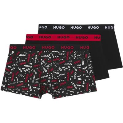 Hugo Boxers Design 10267989 Trunk Red 3 Unità Open Red 2XL Hugo Boxers Design 10267989 Trunk Red 3 Unità Open Red 2XL