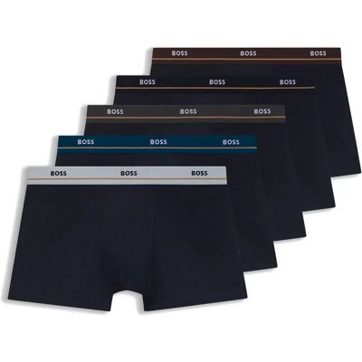 Boss Boxers Essential 1026707 Trunk 5 Unità Open Blue L Boss Boxers Essential 1026707 Trunk 5 Unità Open Blue L