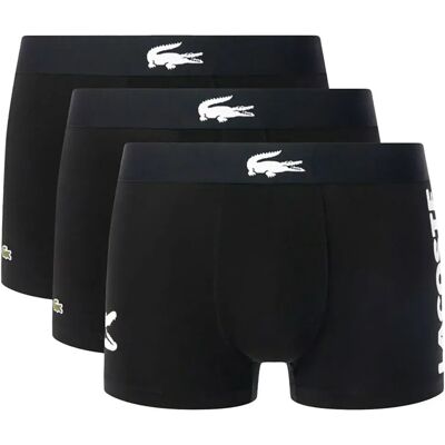 Lacoste Boxers 5h1291-00 Trunk 3 Unità Black / White / Black / Black L Lacoste Boxers 5h1291-00 Trunk 3 Unità Black / White / Black / Black L