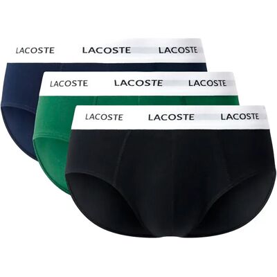 Lacoste Slip 8h5702-00 3 Unità Black / Green / Navy Blue S Lacoste Slip 8h5702-00 3 Unità Black / Green / Navy Blue S