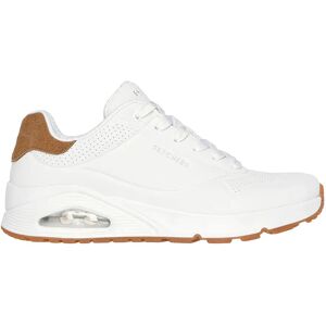 Skechers Sneaker Uno White Durabuck / Chestnut Suede / Mesh EU 44 Skechers Sneaker Uno White Durabuck / Chestnut Suede / Mesh EU 44