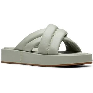 Clarks Shoes Sandali Alda Glide Light Green Leather EU 38 Clarks Shoes Sandali Alda Glide Light Green Leather EU 38