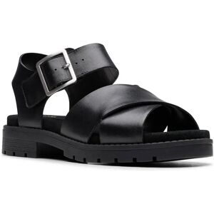 Clarks Shoes Sandali Orinoco Cross Black Leather EU 37 Clarks Shoes Sandali Orinoco Cross Black Leather EU 37