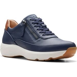 Clarks Shoes Sneaker Tivoli Zip Navy Leather EU 41 Clarks Shoes Sneaker Tivoli Zip Navy Leather EU 41