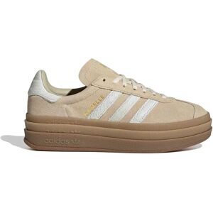 Adidas Originals Sneaker Gazelle Bold Stone Khaki / Cream White / Gold Met EU 38 Adidas Originals Sneaker Gazelle Bold Stone Khaki / Cream White / Gold Met EU 38