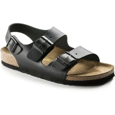 Birkenstock Sandali Milano Natural Leather Black / Brown EU 38 Birkenstock Sandali Milano Natural Leather Black / Brown EU 38