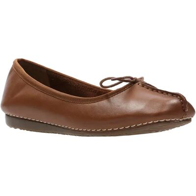 Clarks Shoes Ballerine Freckle Ice Trend Dark Tan Leather EU 40 Clarks Shoes Ballerine Freckle Ice Trend Dark Tan Leather EU 40