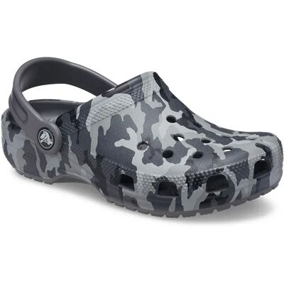 Crocs Zoccoli Classic Camo K Black / Grey EU 28-29 Crocs Zoccoli Classic Camo K Black / Grey EU 28-29