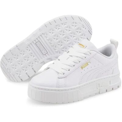 Puma Sneaker Mayze Lth Ps White / Gold EU 31 Puma Sneaker Mayze Lth Ps White / Gold EU 31