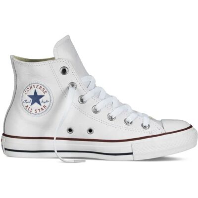 Converse Sneaker Chuck Taylor All Star Hi Leather White EU 44 Converse Sneaker Chuck Taylor All Star Hi Leather White EU 44