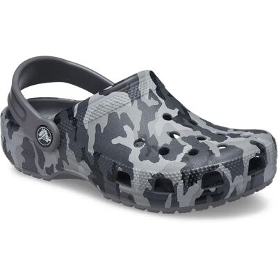Crocs Zoccoli Classic Camo Black / Grey EU 20-21 Crocs Zoccoli Classic Camo Black / Grey EU 20-21