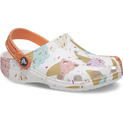 Crocs Zoccoli Classic Ice Cream Graphic White / Multi EU 19-20 Crocs Zoccoli Classic Ice Cream Graphic White / Multi EU 19-20