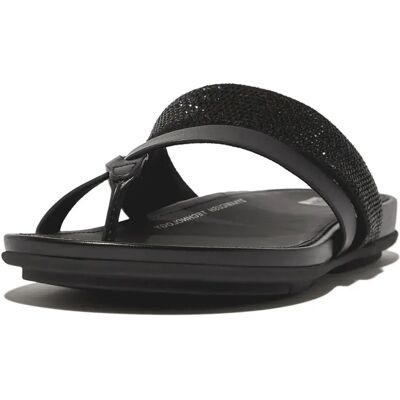 Fitflop Ciabatte Gracie Crystal Leather Strappy Toe-post Black EU 37 Fitflop Ciabatte Gracie Crystal Leather Strappy Toe-post Black EU 37