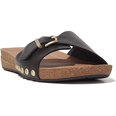 Fitflop Ciabatte Iqushion Adjustable Buckle Leather Black EU 36 Fitflop Ciabatte Iqushion Adjustable Buckle Leather Black EU 36