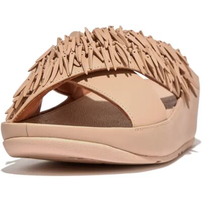 Fitflop Ciabatte Rumba Beaded Leather Cross Latte Beige EU 38 Fitflop Ciabatte Rumba Beaded Leather Cross Latte Beige EU 38