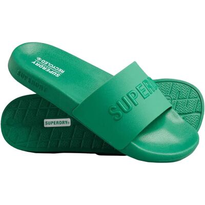 Superdry Ciabatte Code Logo Vegan Beverly Green EU 42-43 Superdry Ciabatte Code Logo Vegan Beverly Green EU 42-43