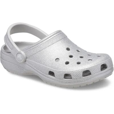 Crocs Zoccoli Classic Glitter Silver Glitter EU 38-39 Crocs Zoccoli Classic Glitter Silver Glitter EU 38-39