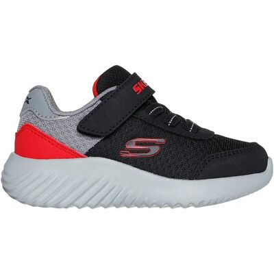 Skechers Sneaker Bounder Black & Red Synthetic / Textile / Grey Trim EU 21 Skechers Sneaker Bounder Black & Red Synthetic / Textile / Grey Trim EU 21