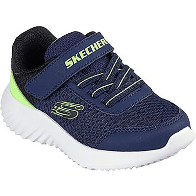 Skechers Sneaker Bounder Navy & Lime Synthetic / Textile / Black Trim EU 21 Skechers Sneaker Bounder Navy & Lime Synthetic / Textile / Black Trim EU 21