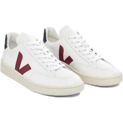 Veja Sneaker V-12 Extra White Marsala Nautico EU 38 Veja Sneaker V-12 Extra White Marsala Nautico EU 38